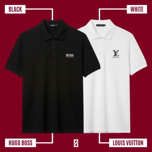 2POLO-BLACK-WHITE-BOSS-LV