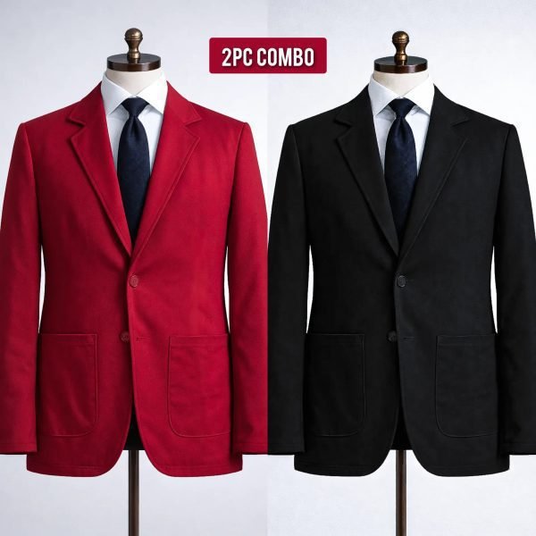 2PC-Black-Red-Blazer